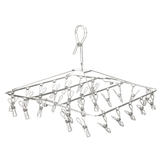 SS12077 - Silver Hanger NW/ 28 Clips