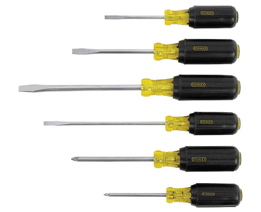 STN66565 - 6PC RUBBER GRIP SCREWDRIVER SET