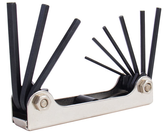 TST95365 - HEX KEY SET 9 PIECE FOLDING 5/64" 1/4"