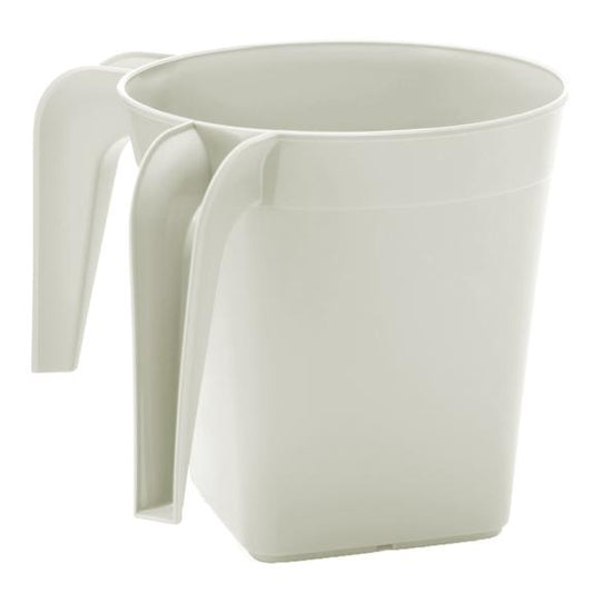 1332 - Square Plastic Wash Cup White