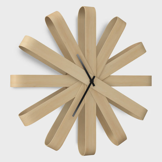 118071-390 - Umbra Ribbon Wood Wall Clock 20"